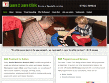 Tablet Screenshot of learn2learnclinic.org